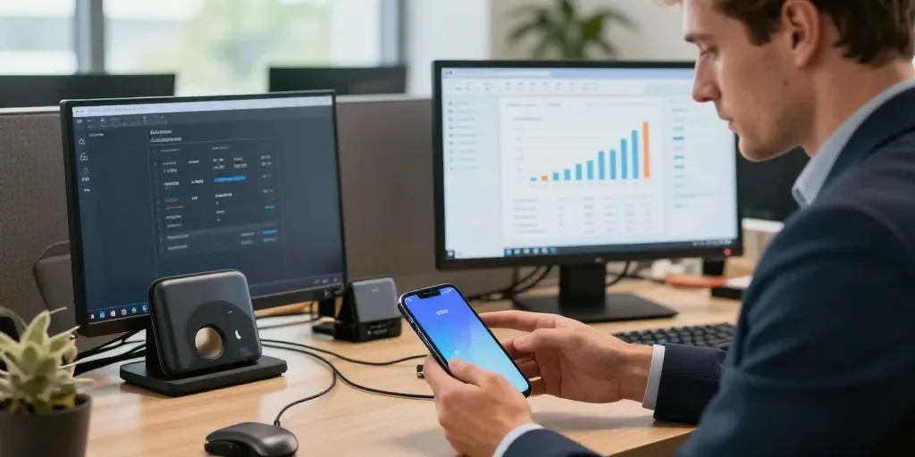 L'accessoires smartphone et tablette professionnel : de la productivité au ROI, comment les entreprises optimisent leur parc mobile